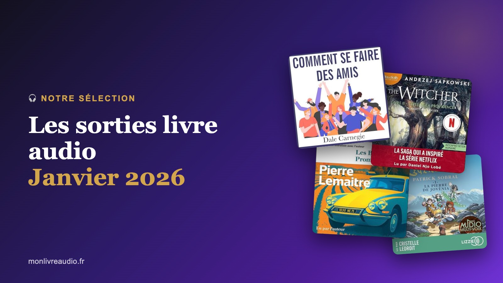Les sorties livre audio de janvier 2026 : notre sélection