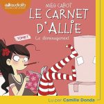Série Le carnet d'Allie en livre audio : couverture du tome 1